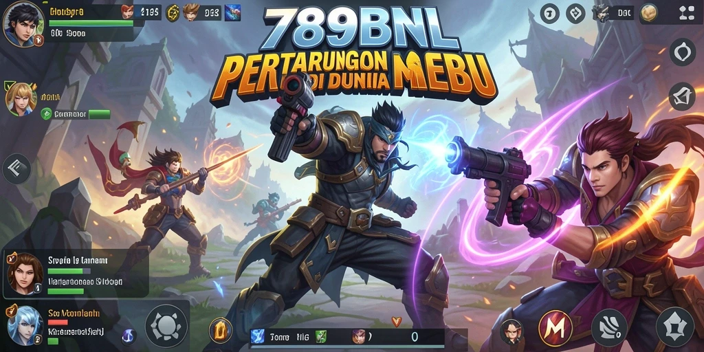 Screenshot gameplay seru dari 789BNL yang menunjukkan aksi pertarungan.