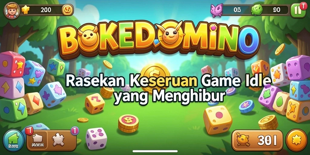 Screenshot gameplay BOKEDOMINO yang menunjukkan aksi seru dan menghibur.