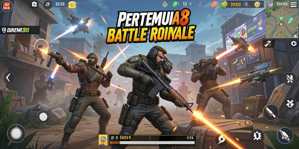 Tampilan dinamis dalam pertempuran Battle Royale DOREMI88.