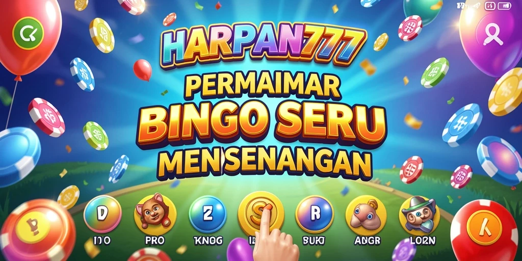 Tampilan gameplay seru dalam aplikasi HARAPAN777 Bingo.