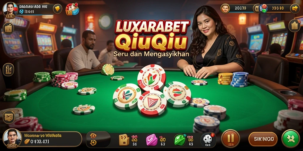 Tampilan gameplay QiuQiu yang menegangkan di LUXARABET.