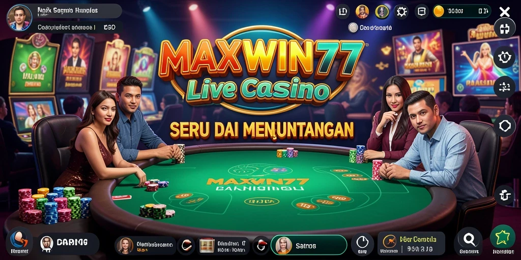 Gameplay Live Casino yang menarik dan interaktif di MAXWIN77.